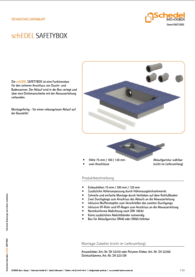 schEDEL SAFETYBOX